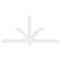 Ekena Millwork Redmond Architectural Grade PVC Gable Bracket, 84"W x 38 1/2"H x 4"D x 4"F, 11/12 Pitch GBP084X39X0404RED00 - alternate 3